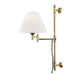 Hudson Valley - MDS104-AGB - One Light Wall Sconce - Classic No.1 - Aged Brass