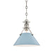 Hudson Valley - MDS351-PN/BB - One Light Pendant - Painted No.2 - Polished Nickel/Blue Bird