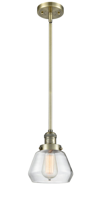 Innovations - 201S-AB-G172 - One Light Mini Pendant - Franklin Restoration - Antique Brass