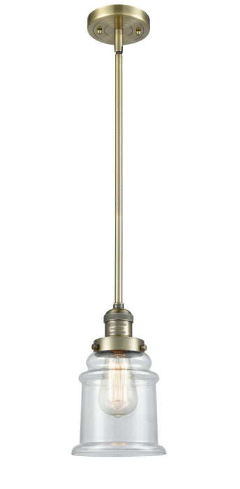 Innovations - 201S-AB-G182 - One Light Mini Pendant - Franklin Restoration - Antique Brass