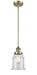 Innovations - 201S-AB-G182 - One Light Mini Pendant - Franklin Restoration - Antique Brass