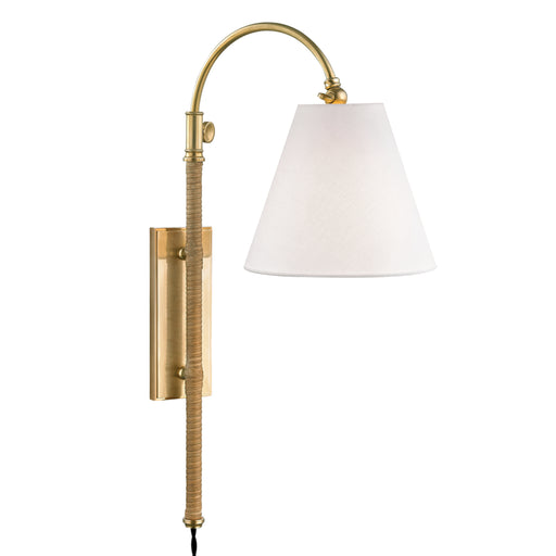 Hudson Valley - MDS501-AGB - One Light Wall Sconce - Curves No.1 - Aged Brass