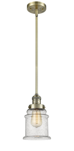 Franklin Restoration One Light Mini Pendant Antique Brass