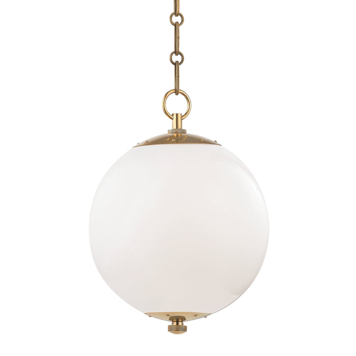 Hudson Valley - MDS700-AGB - One Light Pendant - Sphere No.1 - Aged Brass