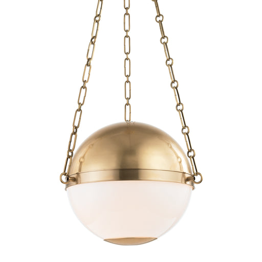 Hudson Valley - MDS750-AGB - Two Light Pendant - Sphere No.2 - Aged Brass