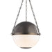 Hudson Valley - MDS751-DB - Three Light Pendant - Sphere No.2 - Distressed Bronze