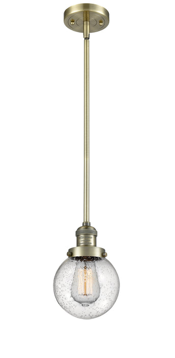 Innovations - 201S-AB-G204-6-LED - LED Mini Pendant - Franklin Restoration - Antique Brass