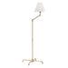Hudson Valley - MDSL108-AGB - One Light Floor Lamp - Classic No.1 - Aged Brass