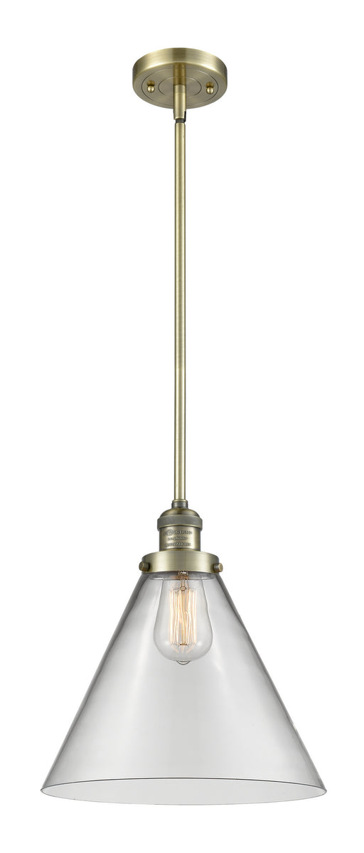 Innovations - 201S-AB-G42-L - One Light Mini Pendant - Franklin Restoration - Antique Brass