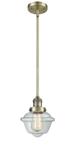 Franklin Restoration One Light Mini Pendant Antique Brass