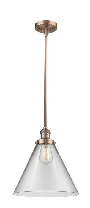 Innovations - 201S-AC-G42-L - One Light Mini Pendant - Franklin Restoration - Antique Copper