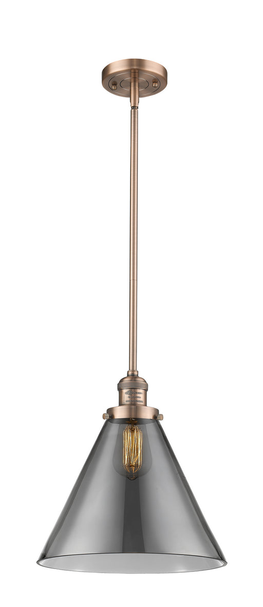 Innovations - 201S-AC-G43-L - One Light Mini Pendant - Franklin Restoration - Antique Copper