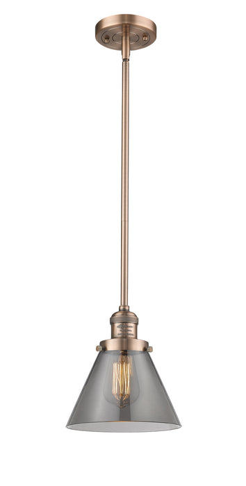 Innovations - 201S-AC-G43-LED - LED Mini Pendant - Franklin Restoration - Antique Copper