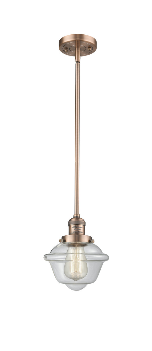 Innovations - 201S-AC-G532 - One Light Mini Pendant - Franklin Restoration - Antique Copper