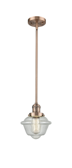 Innovations - 201S-AC-G534-LED - LED Mini Pendant - Franklin Restoration - Antique Copper