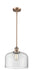 Innovations - 201S-AC-G72-L - One Light Mini Pendant - Franklin Restoration - Antique Copper