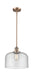 Innovations - 201S-AC-G74-L - One Light Mini Pendant - Franklin Restoration - Antique Copper