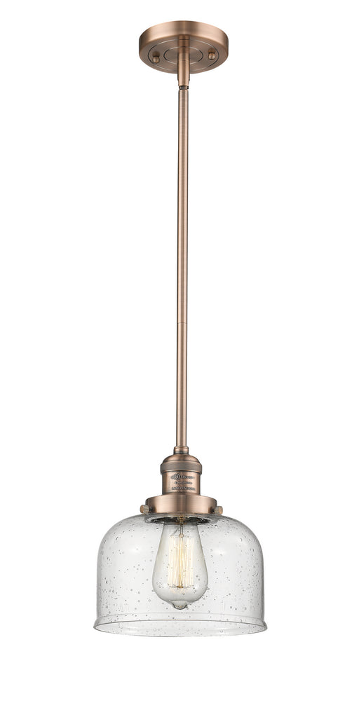 Innovations - 201S-AC-G74-LED - LED Mini Pendant - Franklin Restoration - Antique Copper