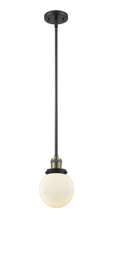 Franklin Restoration One Light Mini Pendant Black Antique Brass