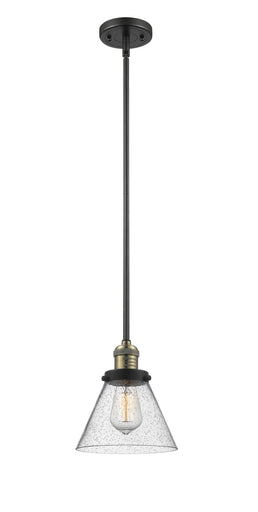 Franklin Restoration LED Mini Pendant Black Antique Brass
