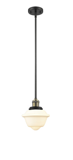 Franklin Restoration One Light Mini Pendant Black Antique Brass
