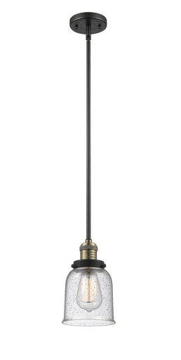 Franklin Restoration One Light Mini Pendant Black Antique Brass