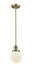 Innovations - 201S-BB-G201-6 - One Light Mini Pendant - Franklin Restoration - Brushed Brass