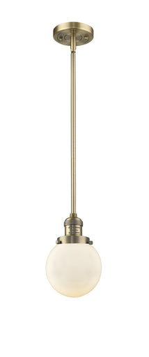 Franklin Restoration One Light Mini Pendant Brushed Brass