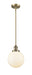 Innovations - 201S-BB-G201-8 - One Light Mini Pendant - Franklin Restoration - Brushed Brass