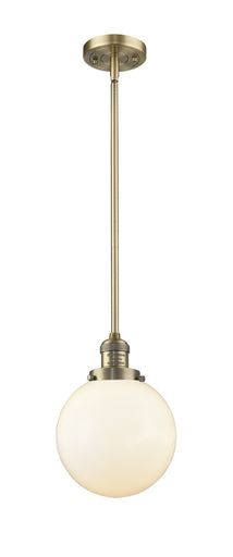 Franklin Restoration One Light Mini Pendant Brushed Brass