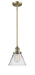Innovations - 201S-BB-G42-LED - LED Mini Pendant - Franklin Restoration - Brushed Brass