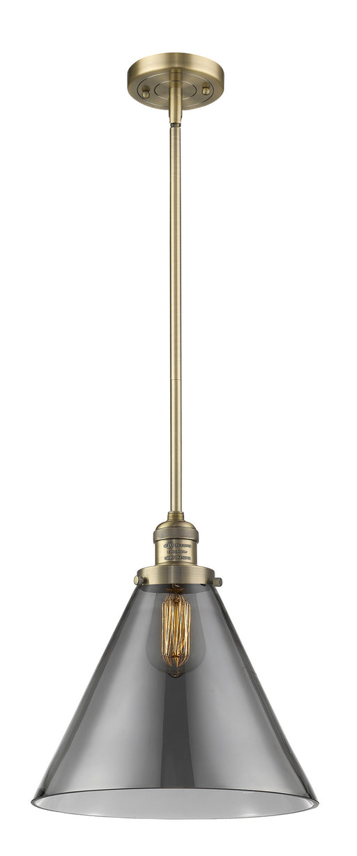 Innovations - 201S-BB-G43-L-LED - LED Mini Pendant - Franklin Restoration - Brushed Brass