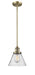 Innovations - 201S-BB-G44 - One Light Mini Pendant - Franklin Restoration - Brushed Brass