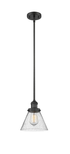 Franklin Restoration One Light Mini Pendant Matte Black