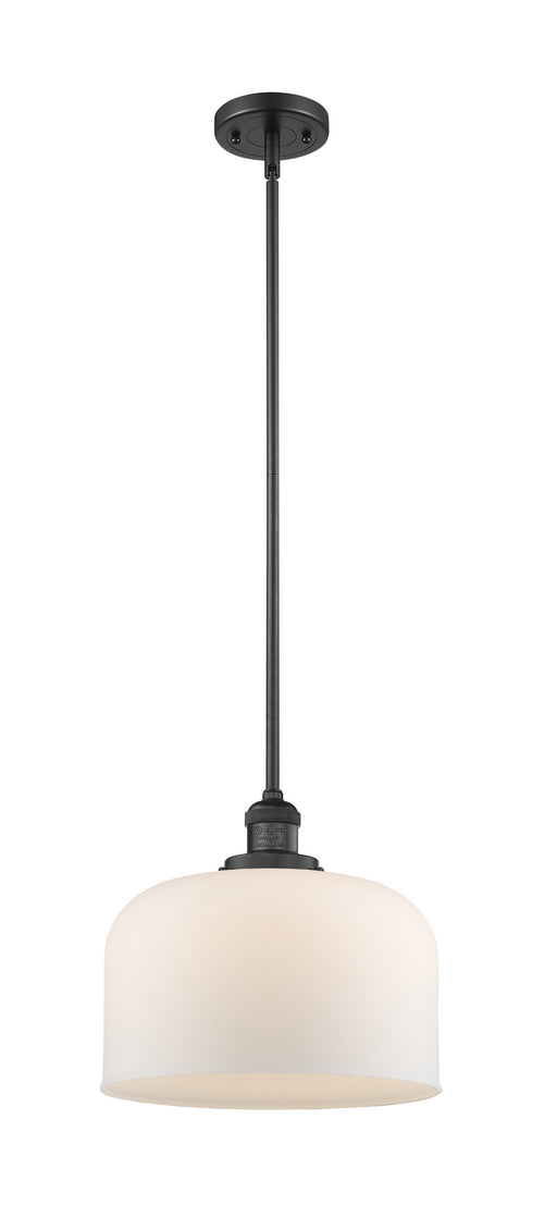 Innovations - 201S-BK-G71-L - One Light Mini Pendant - Franklin Restoration - Matte Black