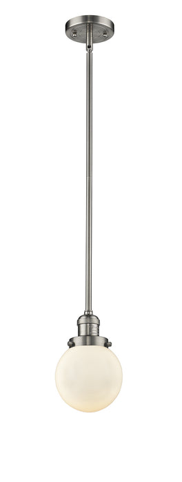 Innovations - 201S-SN-G201-6 - One Light Mini Pendant - Franklin Restoration - Brushed Satin Nickel