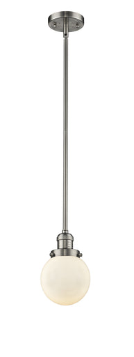 Franklin Restoration One Light Mini Pendant Brushed Satin Nickel