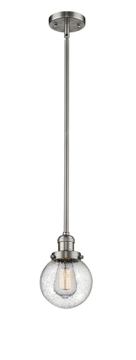 Franklin Restoration One Light Mini Pendant Brushed Satin Nickel