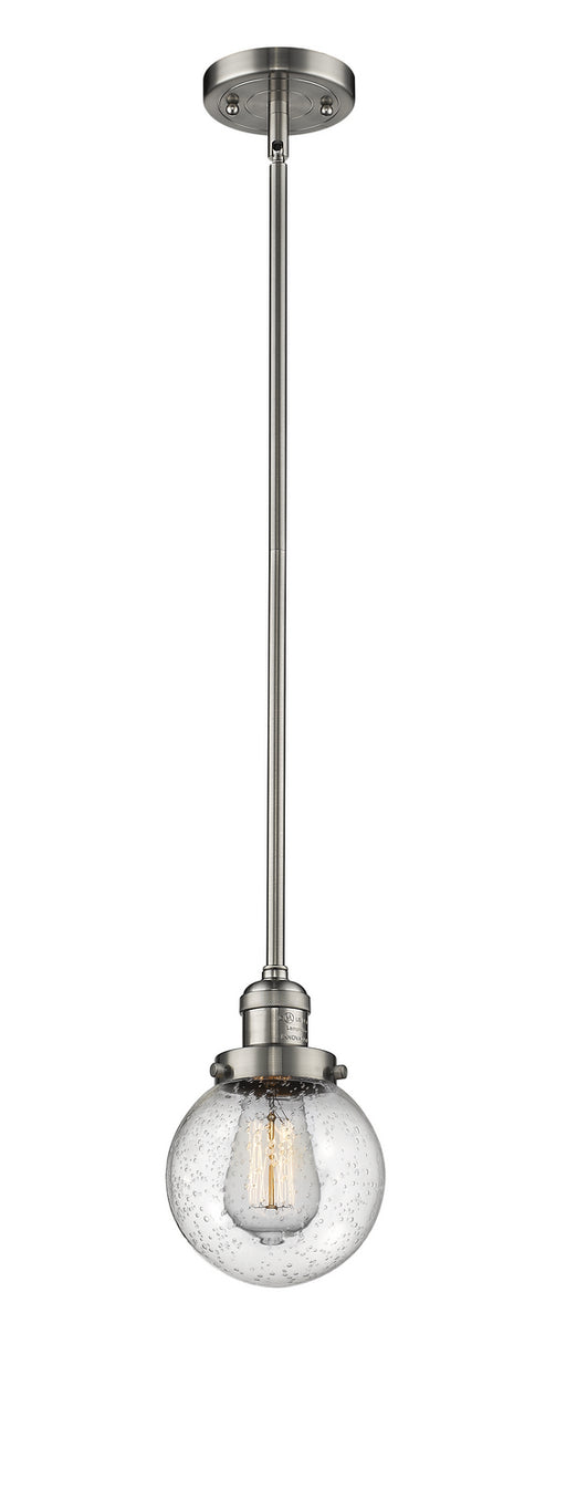 Innovations - 201S-SN-G204-6-LED - LED Mini Pendant - Franklin Restoration - Brushed Satin Nickel