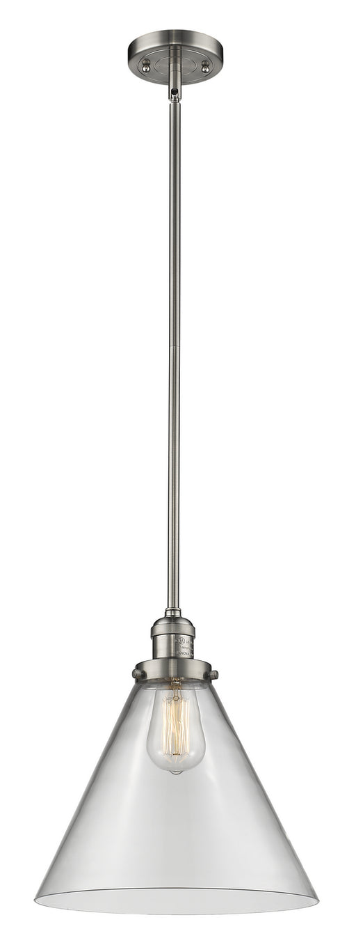 Innovations - 201S-SN-G42-L-LED - LED Mini Pendant - Franklin Restoration - Brushed Satin Nickel