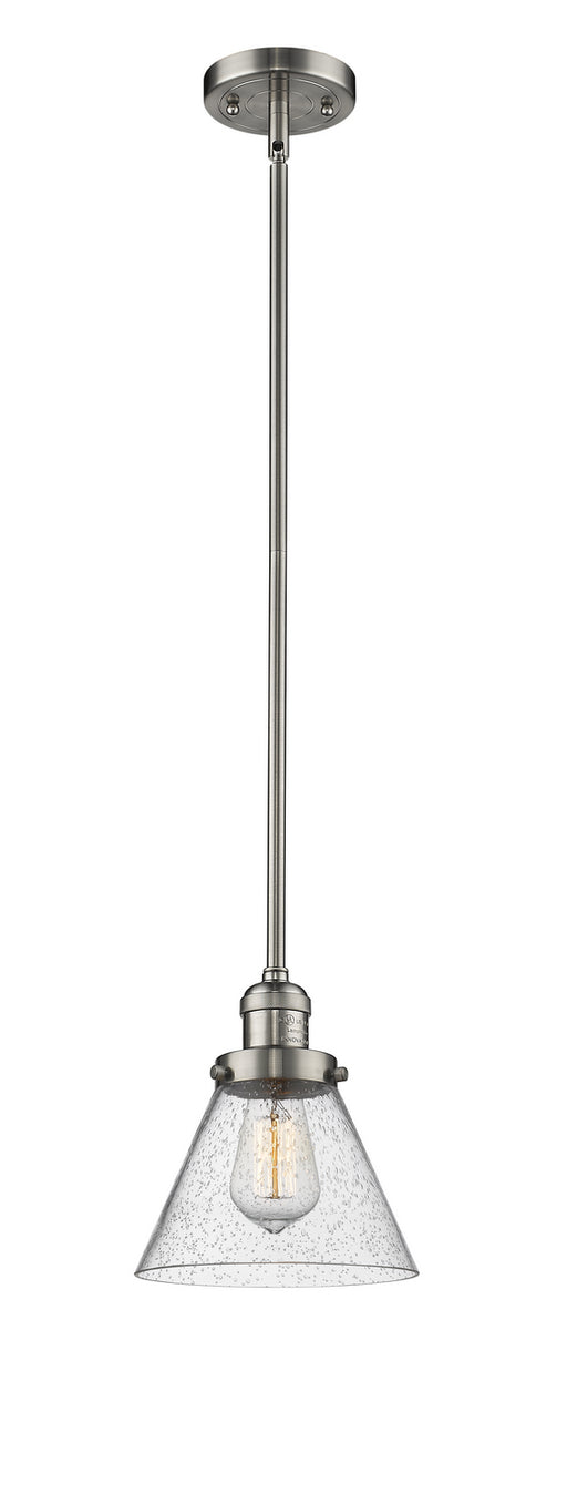 Innovations - 201S-SN-G44-LED - LED Mini Pendant - Franklin Restoration - Brushed Satin Nickel