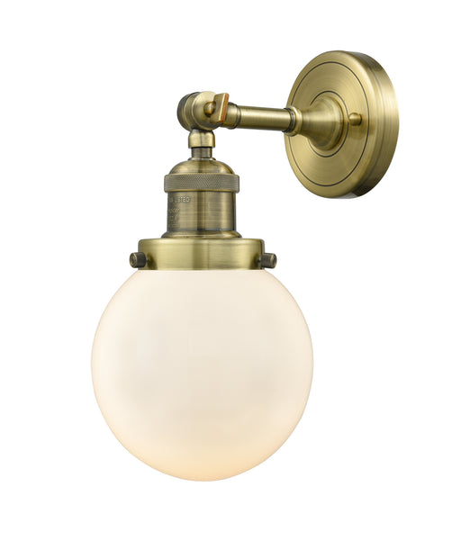 Innovations - 203-AB-G201-6 - One Light Wall Sconce - Franklin Restoration - Antique Brass