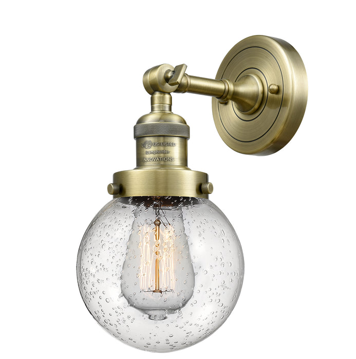Innovations - 203-AB-G204-6-LED - LED Wall Sconce - Franklin Restoration - Antique Brass