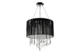 Avenue Lighting - HF1501-BLK - Eight Light Dual Mount/Flush & Hanging - Beverly Dr. - Black Silk String