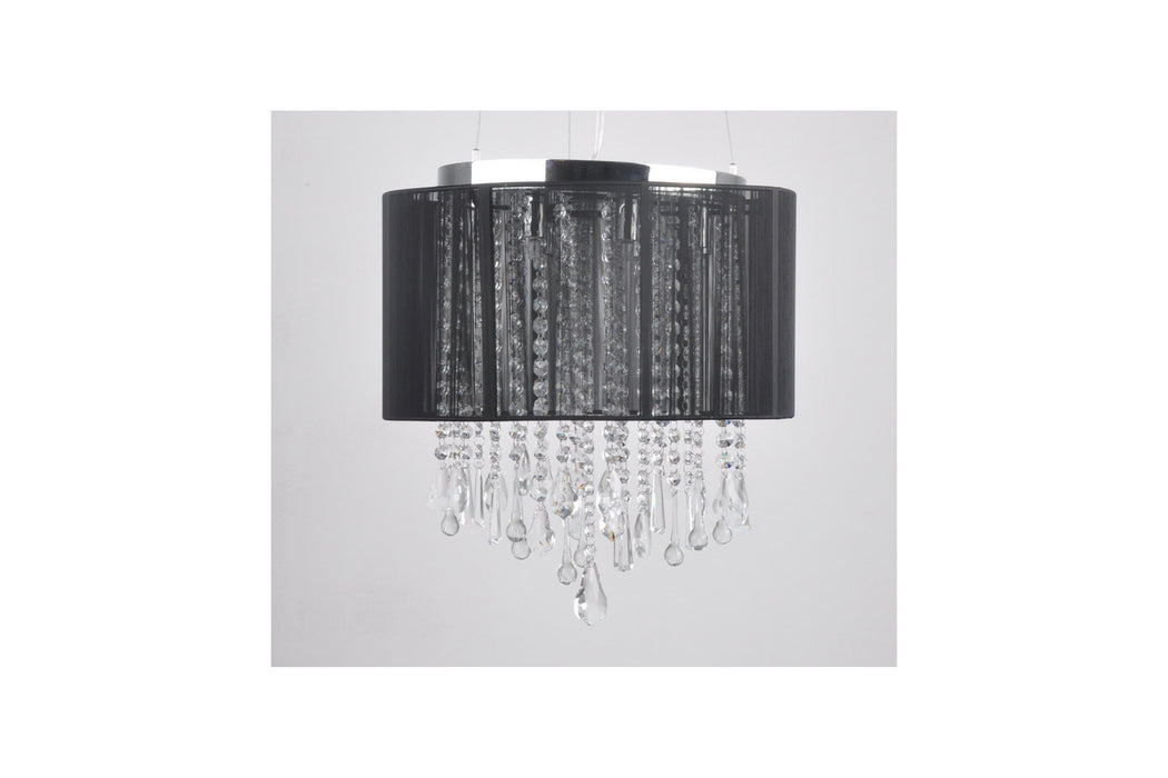 Avenue Lighting - HF1501-BLK - Eight Light Dual Mount/Flush & Hanging - Beverly Dr. - Black Silk String