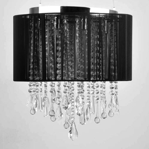 Avenue Lighting - HF1501-BLK - Eight Light Dual Mount/Flush & Hanging - Beverly Dr. - Black Silk String