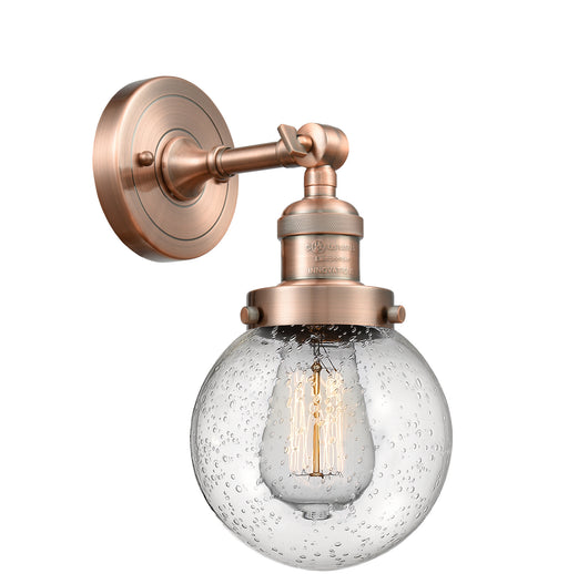 Innovations - 203-AC-G204-6 - One Light Wall Sconce - Franklin Restoration - Antique Copper