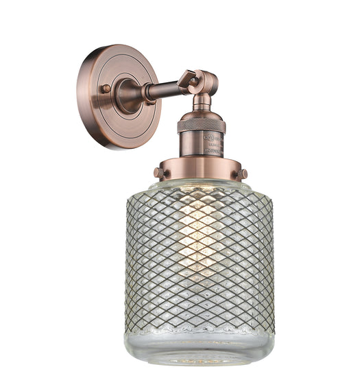 Innovations - 203-AC-G262 - One Light Wall Sconce - Franklin Restoration - Antique Copper