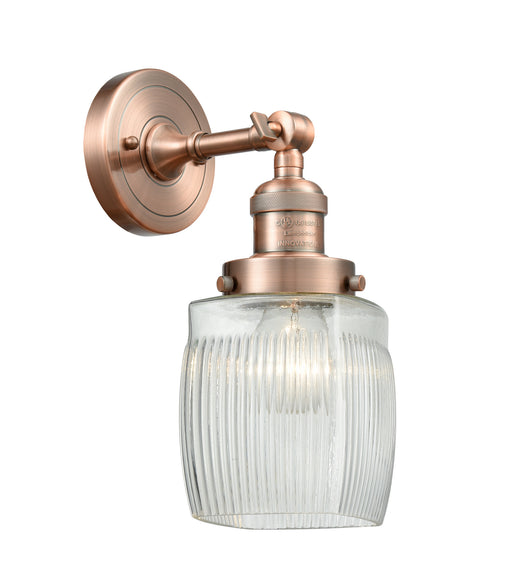 Innovations - 203-AC-G302 - One Light Wall Sconce - Franklin Restoration - Antique Copper