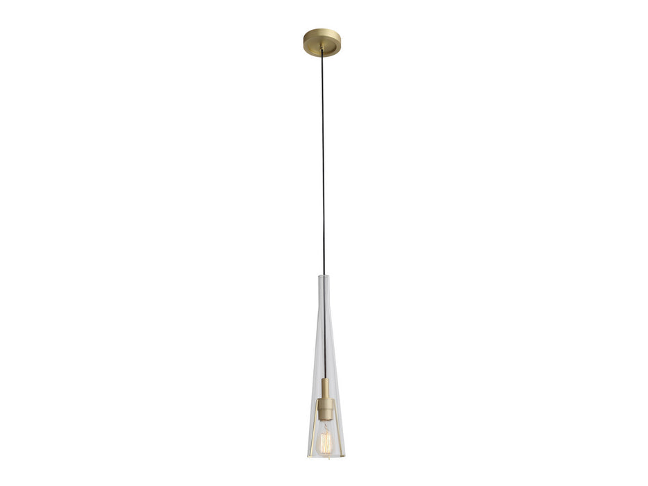 Avenue Lighting - HF8130-BB - One Light Pendant - Abbey Park - Brushed Brass